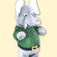 Lauffigur Elefant im grnen Sweat Shirt