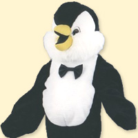 Lauffigur Pinguin mit Krawatte